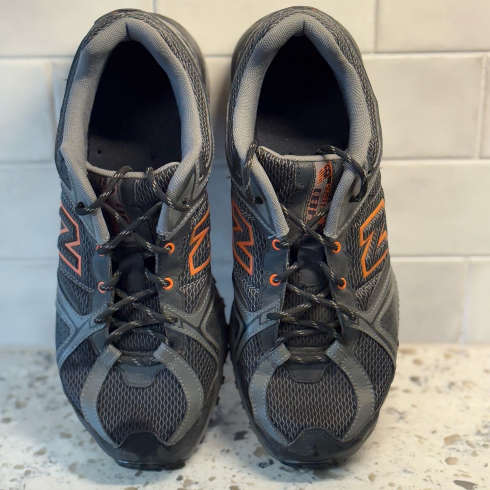 New Balance Charcoal and Tangerine Athletic Shoes